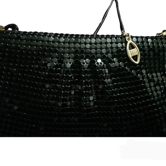 Vintage Black Metal Mesh Small shoulder Evening Purse - Picture 3 of 6